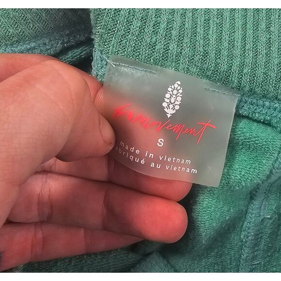 Free people movement sz S sea green ankle zip high waisted pocket joggers comfy - Picture 5 of 10